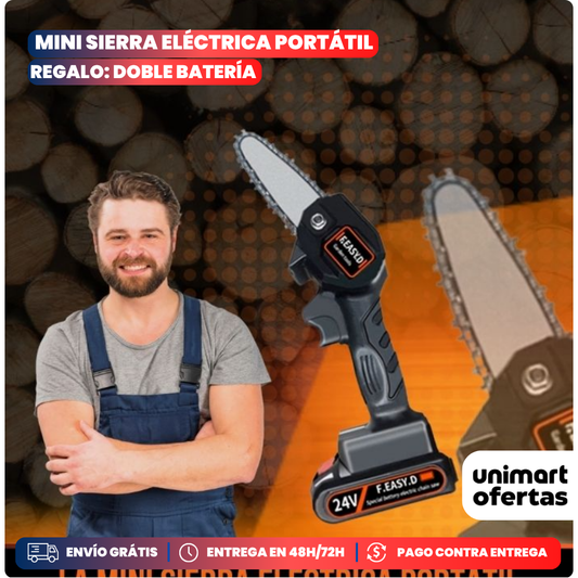 Motosierra Alemana MOTOCORTE Doble Batería + Accesorios SOLO HOY HASTA 23:59!!!