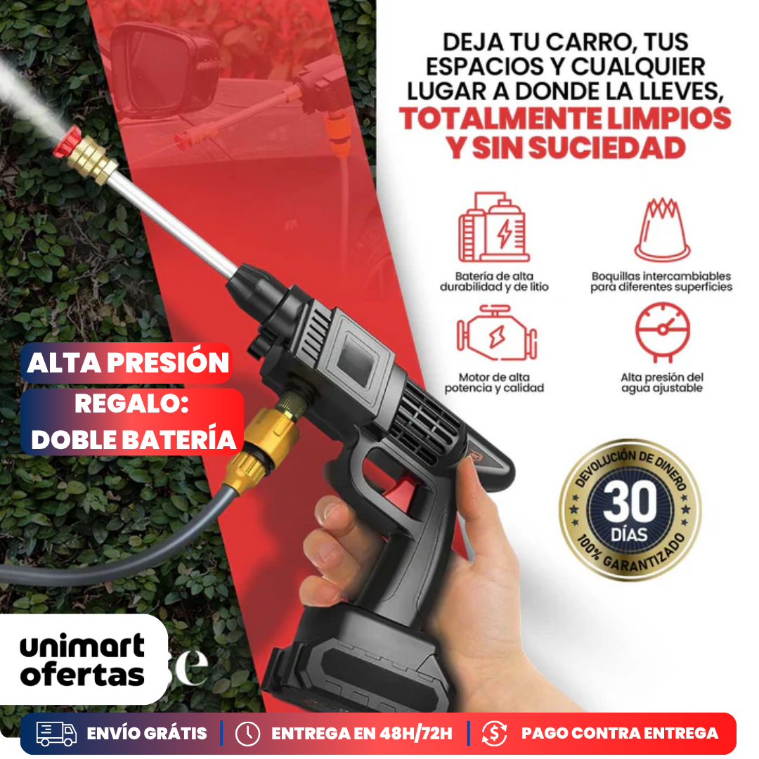 HIDROLAVADORA DE ALTA PRESIÓN HIDROFORCE - Doble Batería GRATÍS