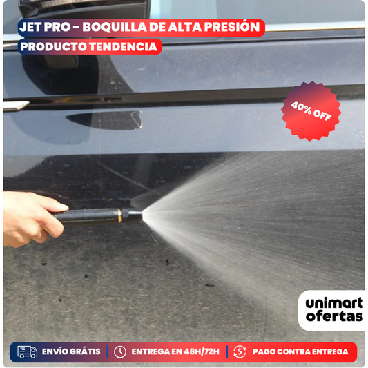 JET PRO - Boquilla de Alta Presión - PRODUCTO TENDENCIA - 🔥 LIMPIA COMO UNA HIDROLAVADORA